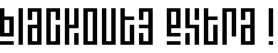 Blackout3 Extra Light Font Download Free