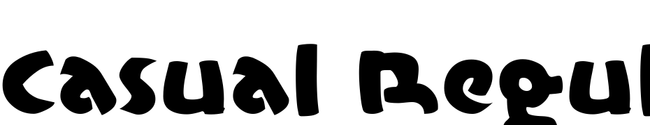Casual Regular Yazı tipi ücretsiz indir