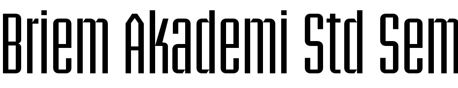 Briem Akademi Std Semibold Condensed Font Download Free