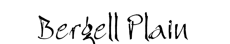 Bergell Plain Font Download Free
