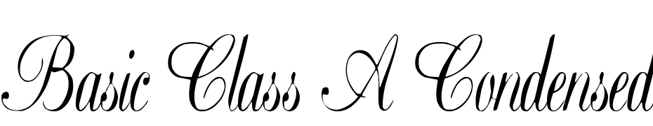 Basic Class A Condensed Font Download Free