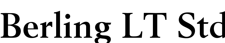 Berling LT Std Bold Font Download Free