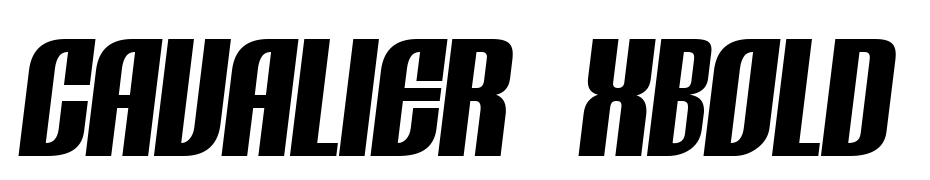 CAVALIER XBOLD Font Download Free