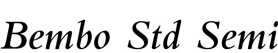 Bembo Std Semibold Italic Font Download Free