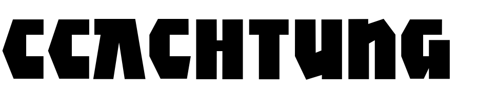 CCAchtung Baby Font Download Free