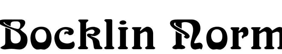 Bocklin Normal Font Download Free