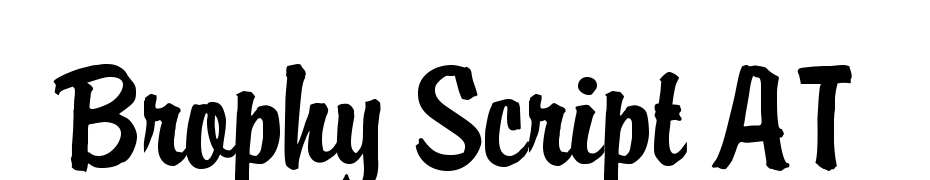 Brophy Script AT Yazı tipi ücretsiz indir