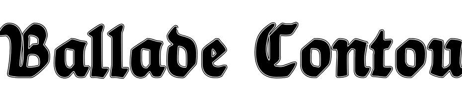 Ballade Contour Font Download Free