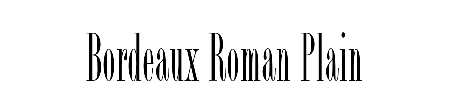 Bordeaux Roman Plain Font Download Free