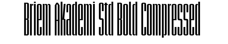 Briem Akademi Std Bold Compressed Font Download Free