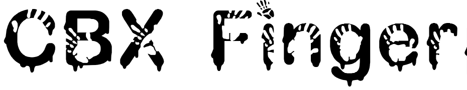 CBX Fingerpaint cкачати шрифт безкоштовно
