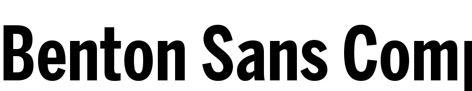 Benton Sans Comp Bold Font Download Free