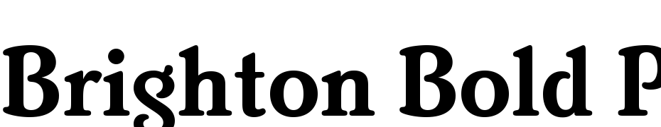 Brighton Bold Plain Font Download Free