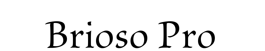 Brioso Pro Font Download Free