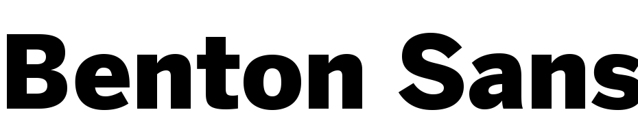 Benton Sans Black Font Download Free