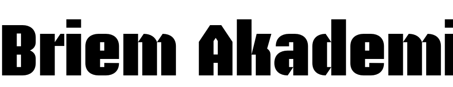 Briem Akademi Std Black cкачати шрифт безкоштовно