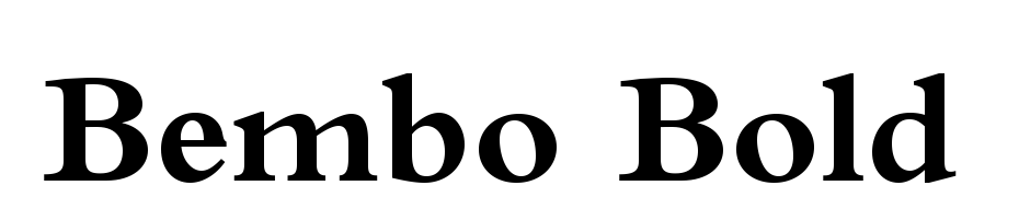 Bembo Bold Font Download Free