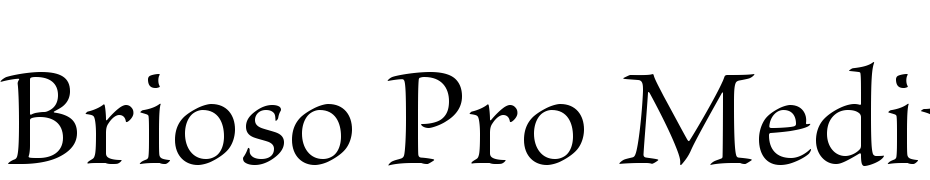 Brioso Pro Medium Subhead Font Download Free