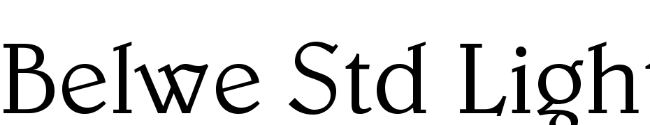 Belwe Std Light Font Download Free
