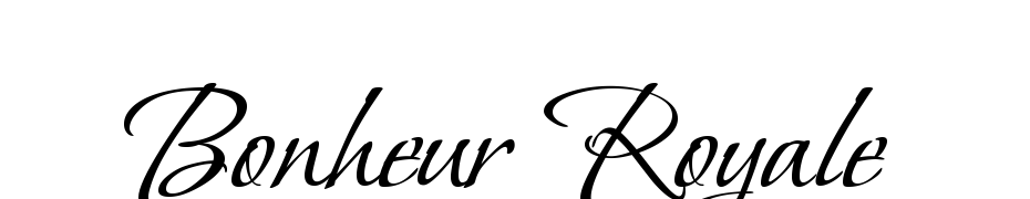 Bonheur Royale Font Download Free