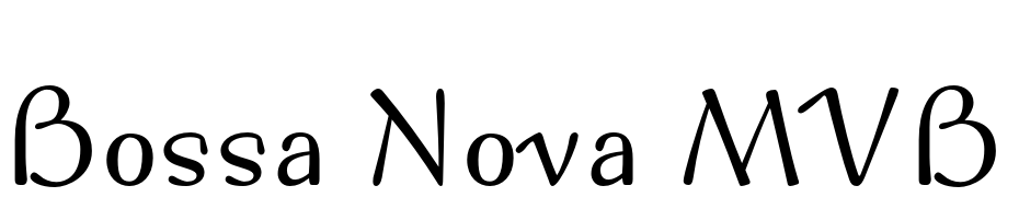 Bossa Nova MVB Std Font Download Free