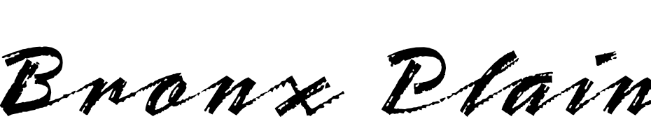 Bronx Plain Font Download Free