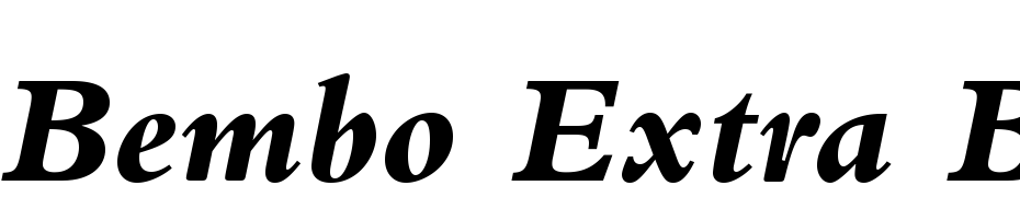 Bembo Extra Bold Italic Os F Font Download Free