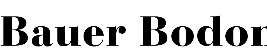 Bauer Bodoni Std Black Yazı tipi ücretsiz indir
