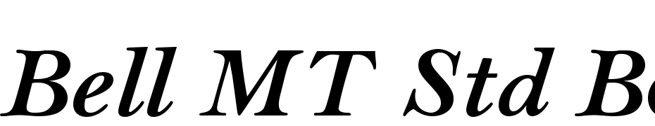 Bell MT Std Bold Italic Font Download Free
