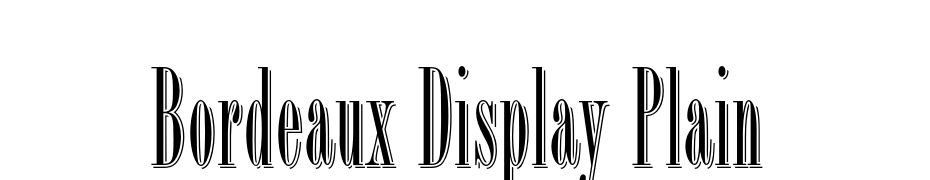 Bordeaux Display Plain Font Download Free