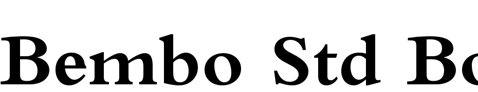 Bembo Std Bold Font Download Free