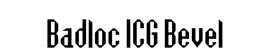 Badloc ICG Bevel Font Download Free