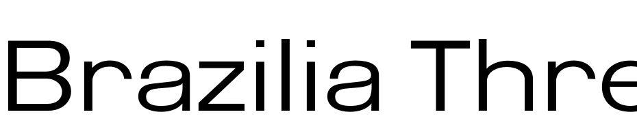 Brazilia Three CG Font Download Free