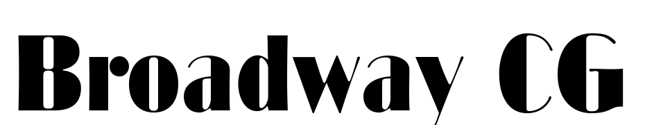 Broadway CG Font Download Free