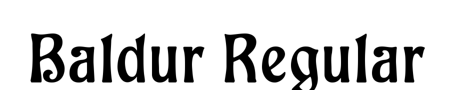 Baldur Regular Font Download Free