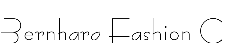 Bernhard Fashion CG Font Download Free