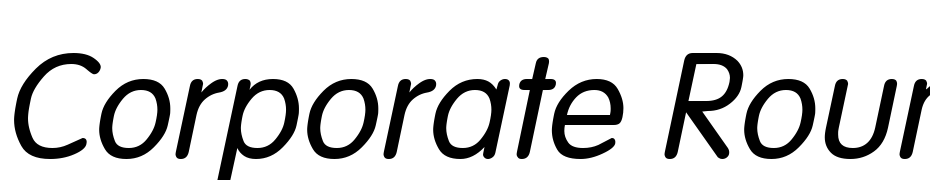 Corporate Rounded Oblique cкачати шрифт безкоштовно