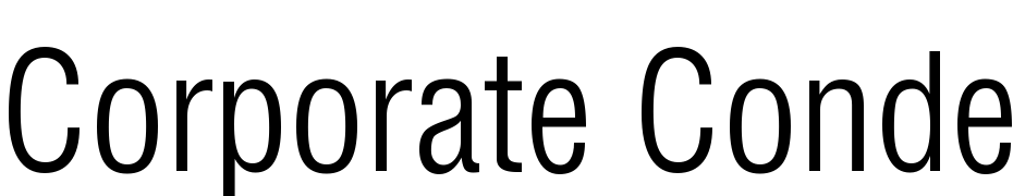 Corporate Condensed Light Font Download Free