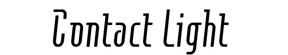 Contact Light Font Download Free