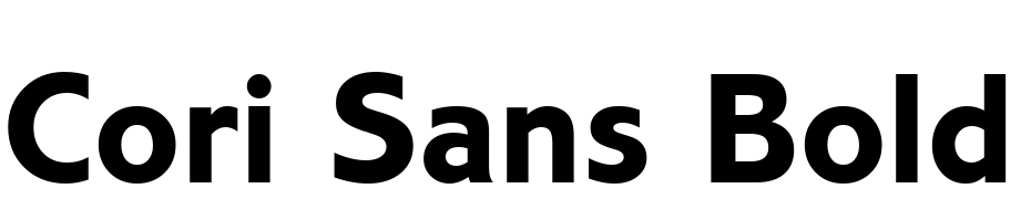 Cori Sans Bold Font Download Free