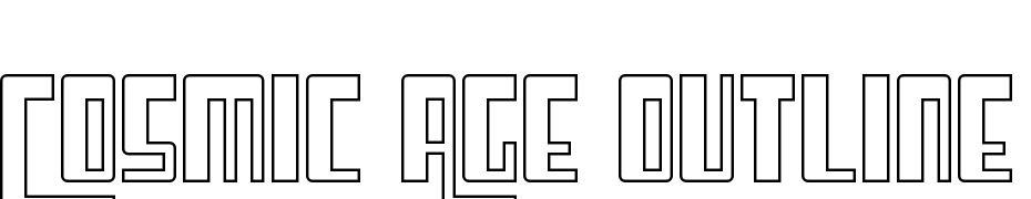 Cosmic Age Outline Font Download Free