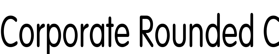 Corporate Rounded Condensed Font Download Free