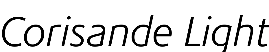 Corisande Light Italic Font Download Free