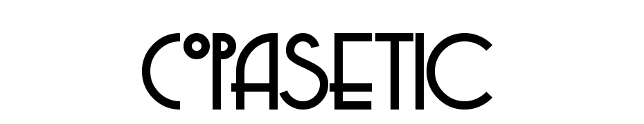 Copasetic cкачати шрифт безкоштовно