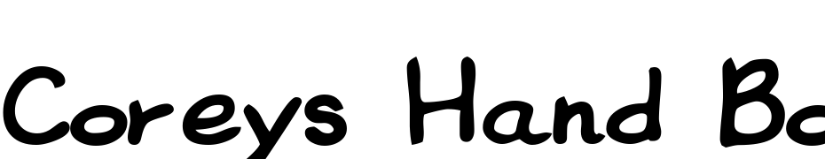 Coreys Hand Bold Font Download Free
