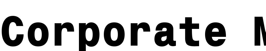 Corporate Mono Extra Bold Yazı tipi ücretsiz indir