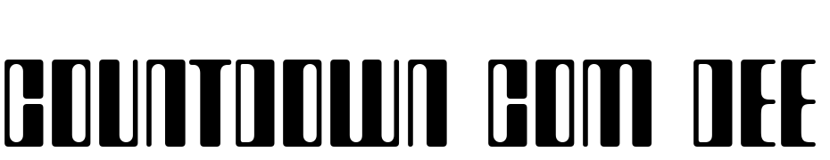 Countdown Com DEE Font Download Free