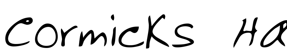 Cormicks Hand Regular Font Download Free