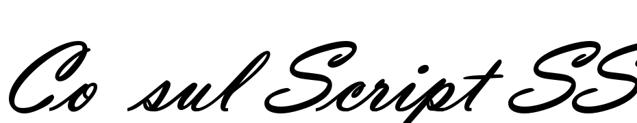 Consul Script SSK Bold Font Download Free