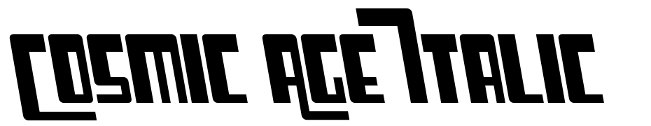 Cosmic Age Italic Font Download Free